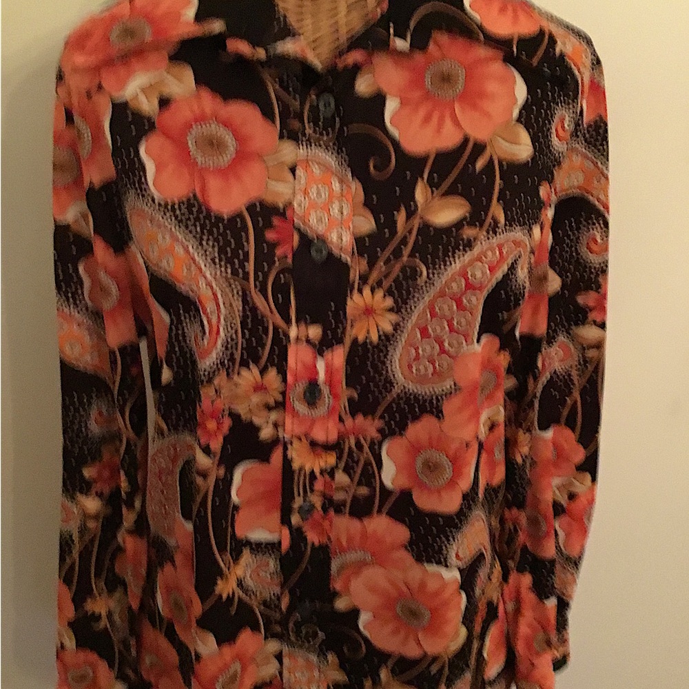 Vintage 70’s Wing Collar Blouse